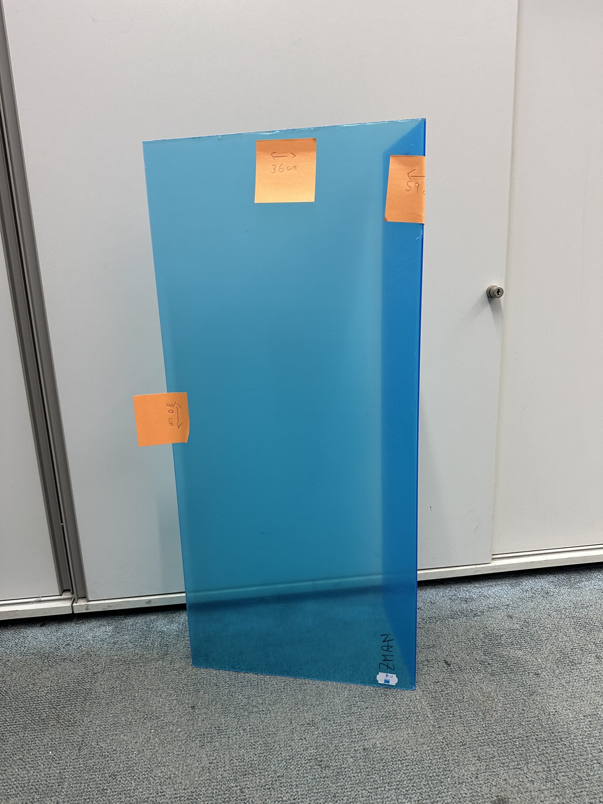 PULTAUFSATZ HAUCHGLAS 80 CM