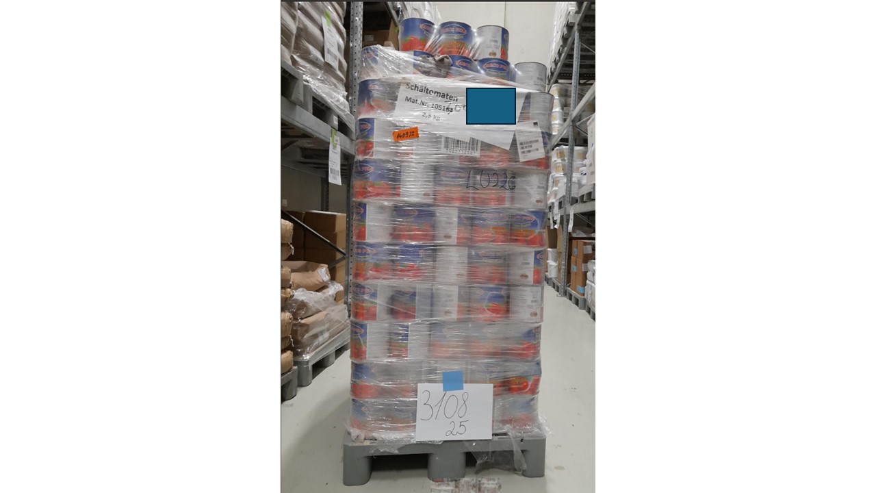 Schältomaten 2500g    Abtg.1500g