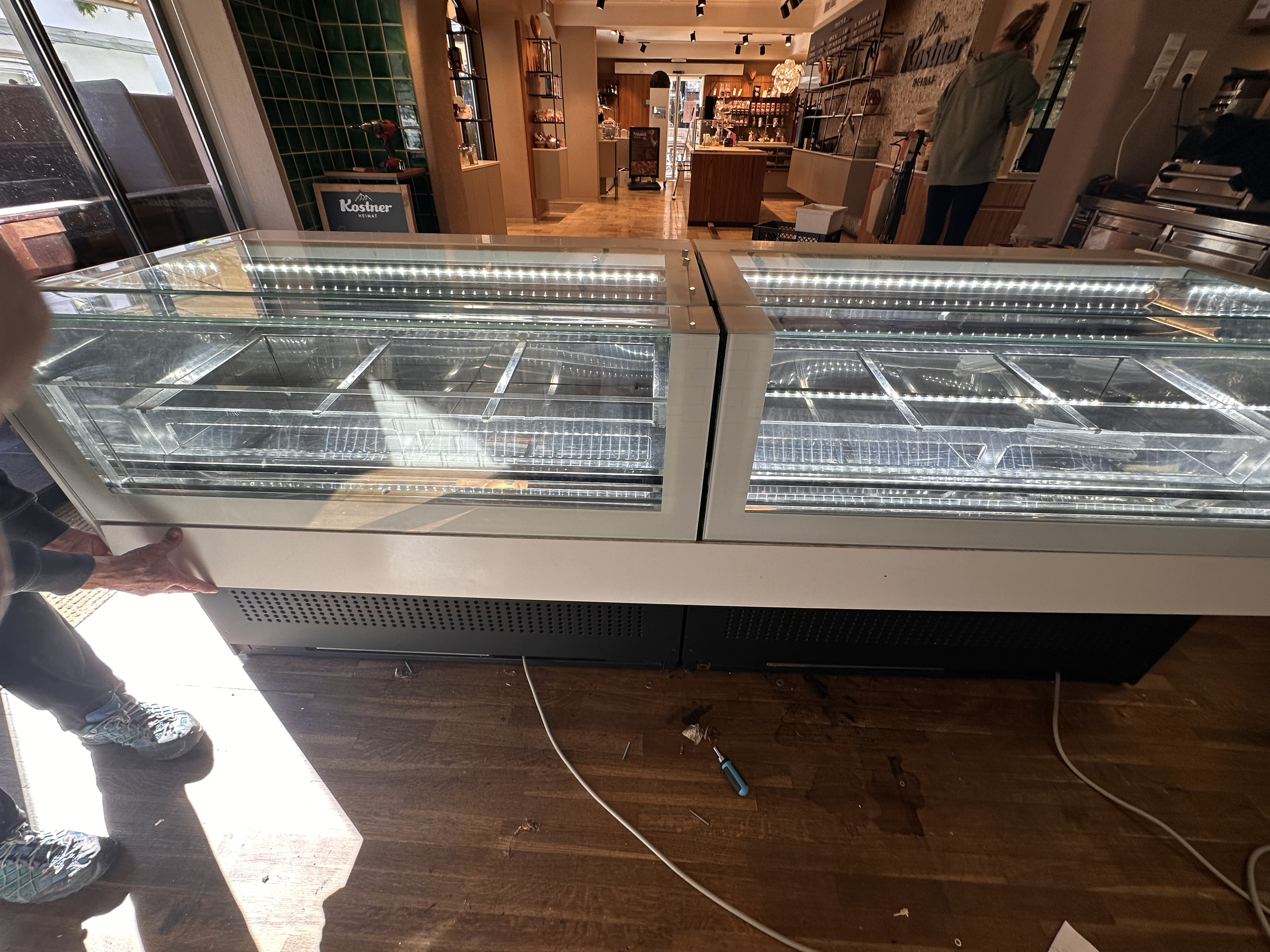 Speiseeisvitrine Doppelt je 6 Degel