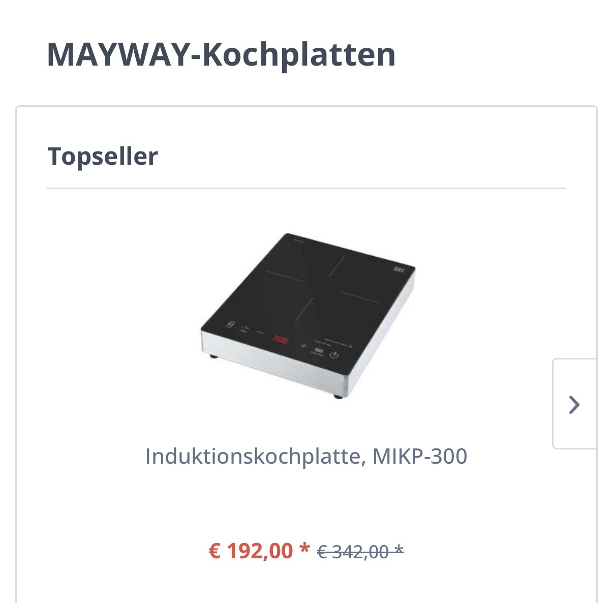 Induktionskochplatte