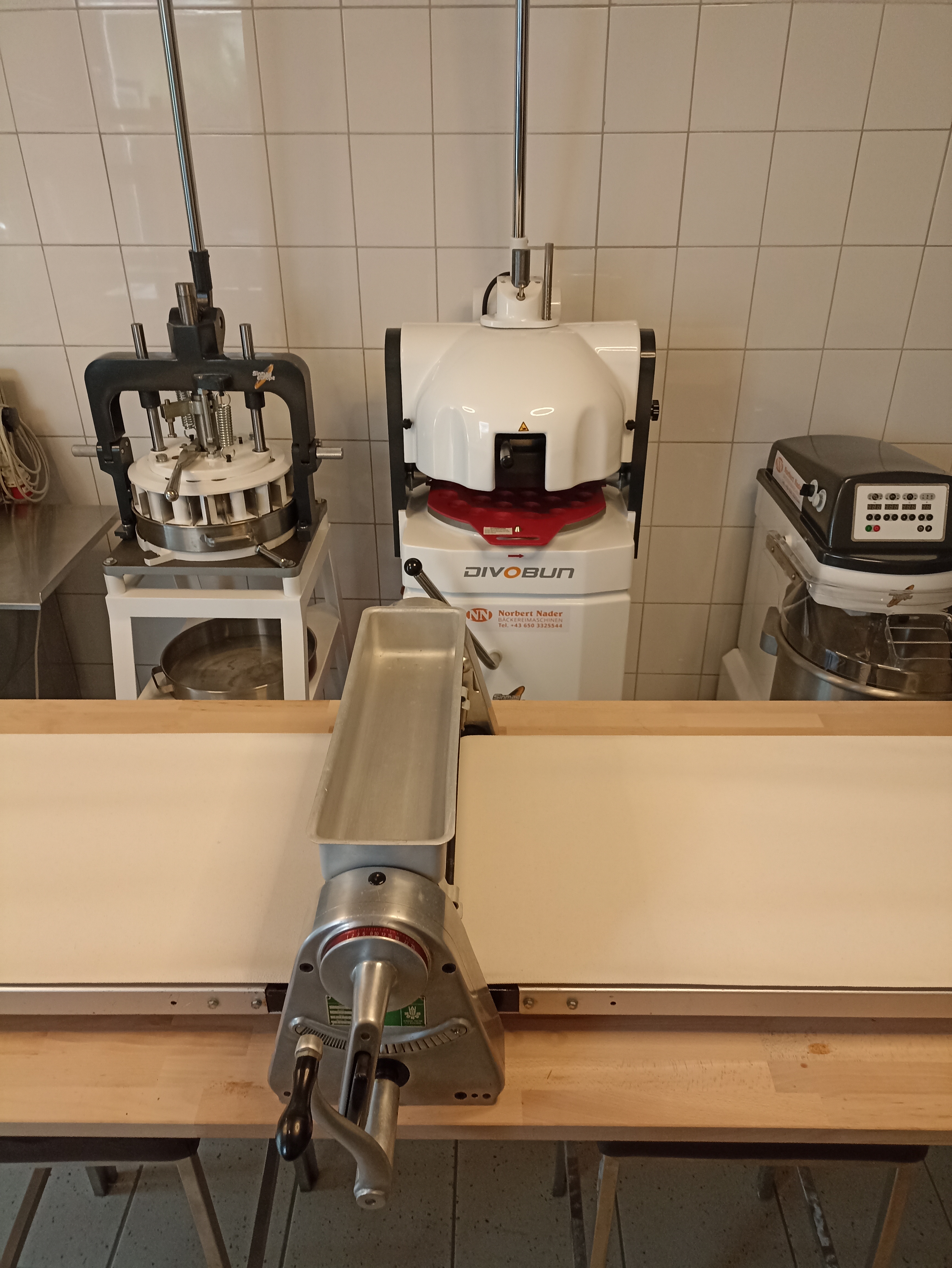 Teigausrollmaschine mechanisch neue Bänder